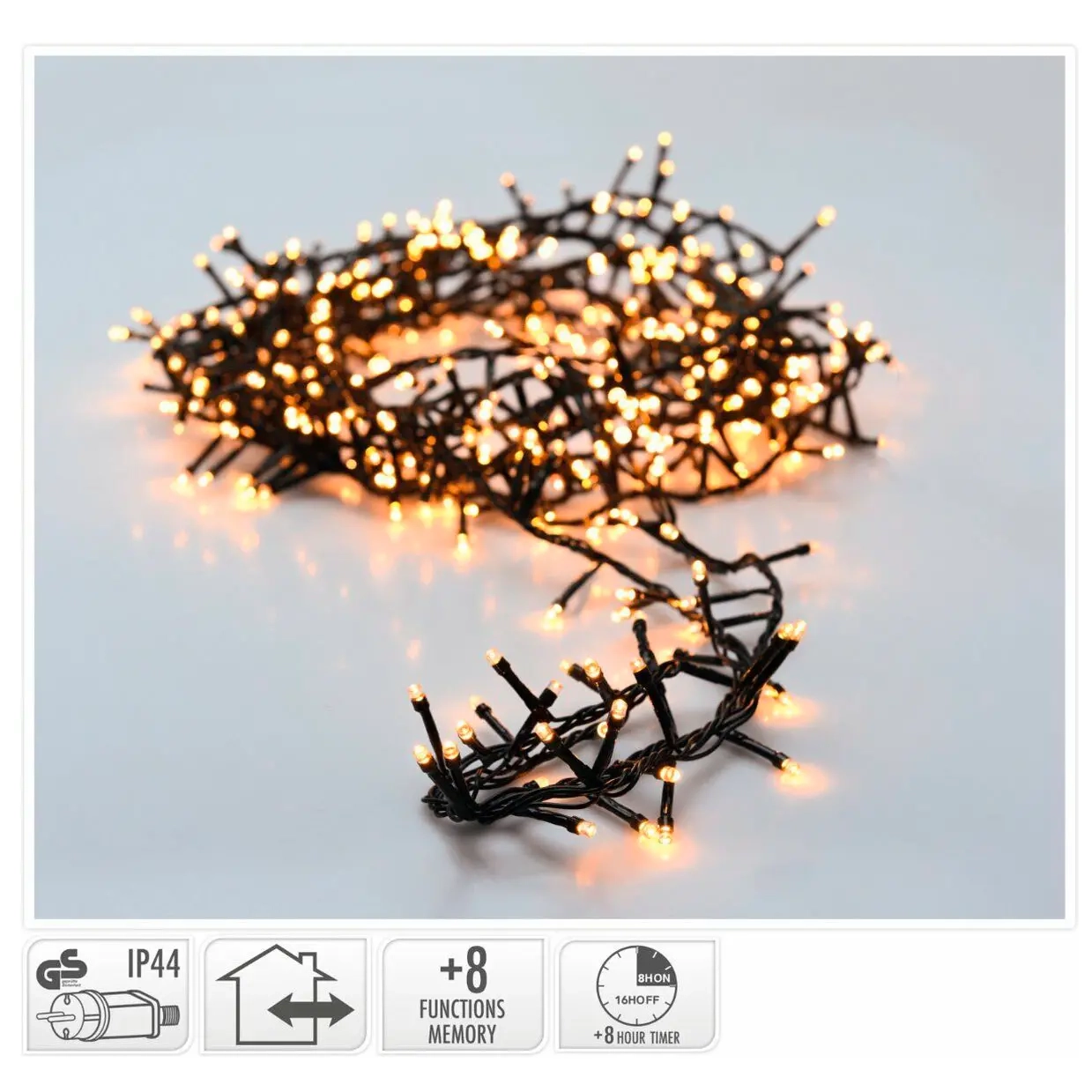 Lyskæde 400LED varm hvid - Lyssæt og lysbånd - 8720573814614 - 1