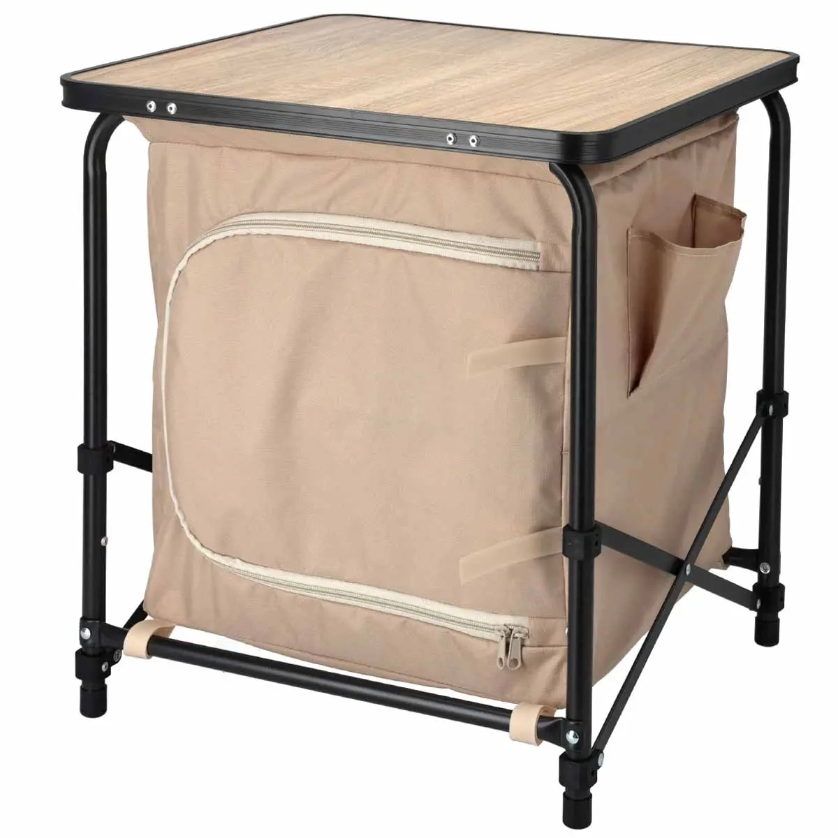 Campingbord Redcliffs med skåp 53 cm - Campingstolar och campingbord - 8720573955546 - 0