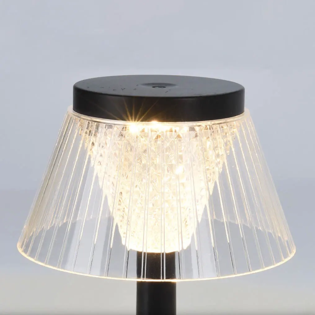 Bordslampa Deco USB uppladdningsbar 27cm brun - Uppladdningsbara lampor - 8720573969024 - 2