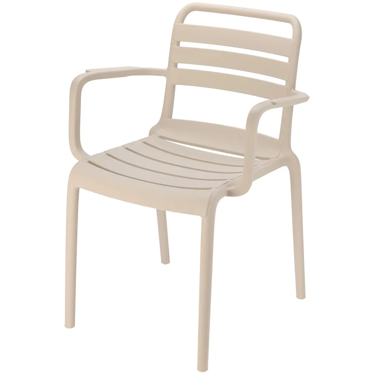 Terrassstol Bistro Sand beige - Trädgårdsmöbler - 8721037486408 - 0