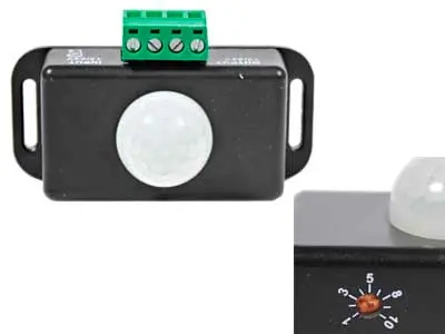 RÖRELSESDETEKTOR 12V / 24V 8M 72W - Timers, rörelsedetektorer och mätare - 15706130099 - 1