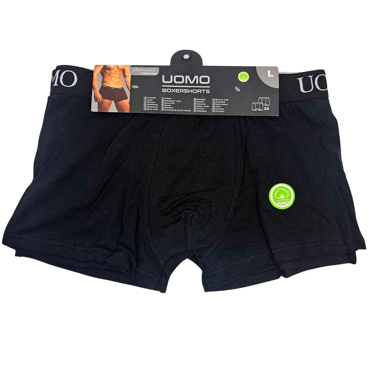 Boksershorts 2-pakning str. L - Bukser, shorts og underbukser - 4047445395649 - 0