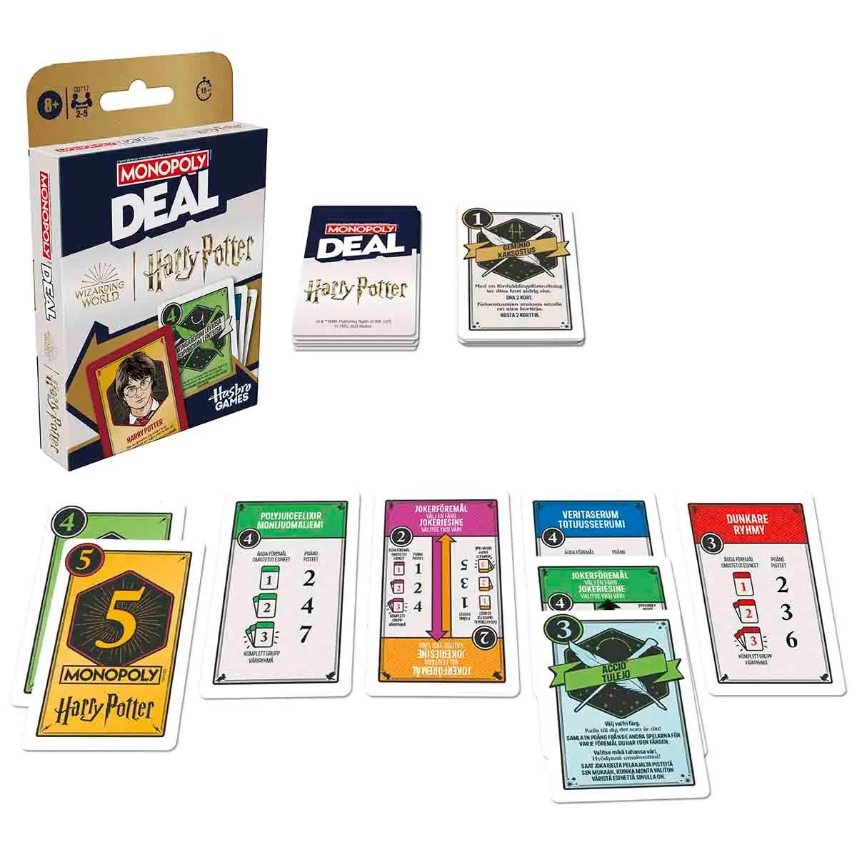 Monopoly Deal kortspil Harry Potter - Puslespil og brætspil - 5010996315601 - 0