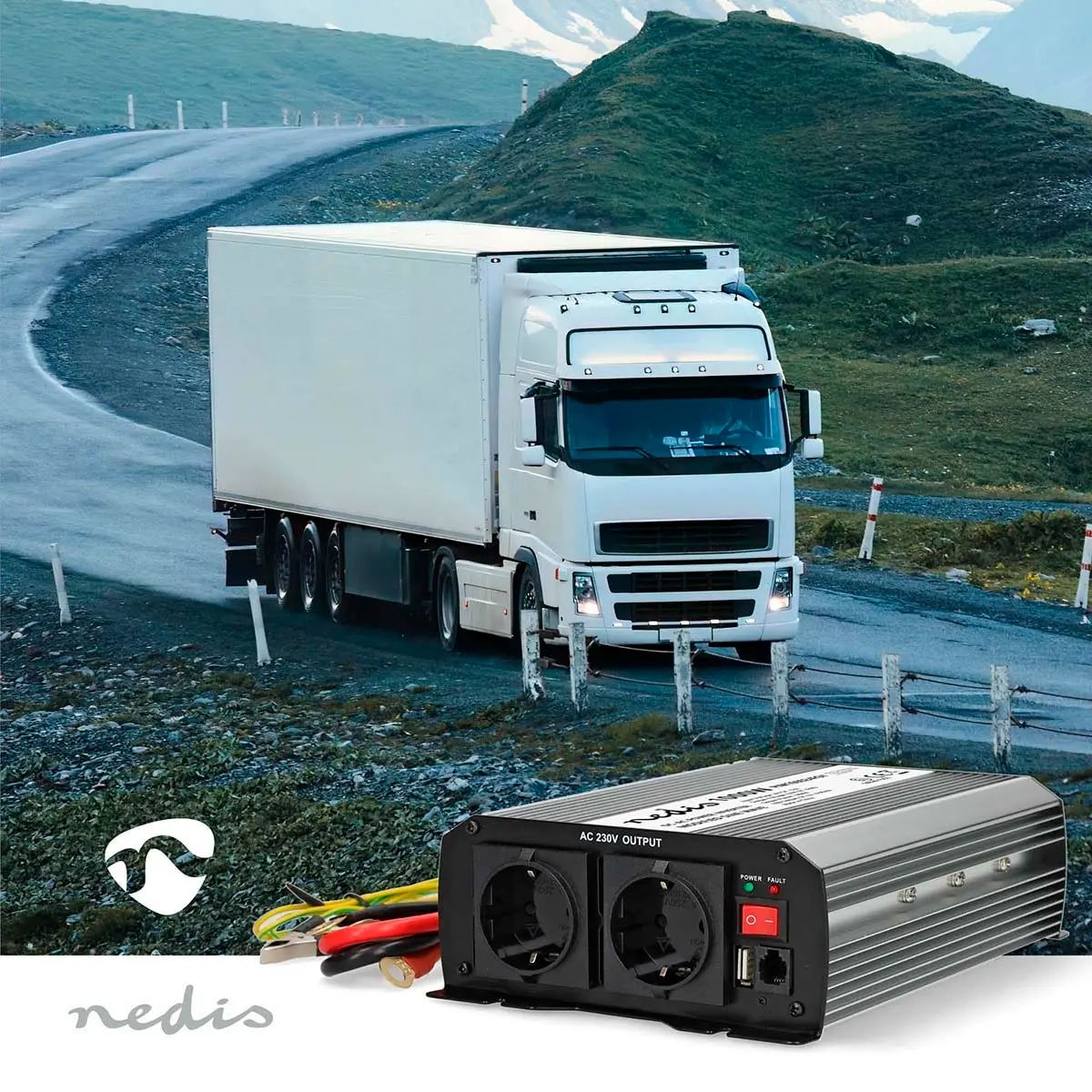 Inverter 1000W 12V-230V Nedis - Bil inverter - 5412810449156 - 4