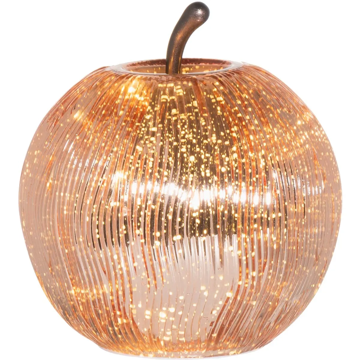 Glass lamp with LED lights gold - Ornamenter - 6410416521350 - 0