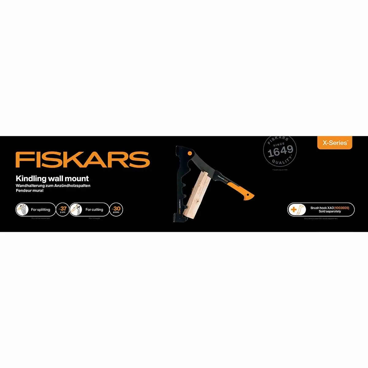 Fiskars vægøkse til kløvning af brænde - Økser og rygende knive - 6411501600974 - 1
