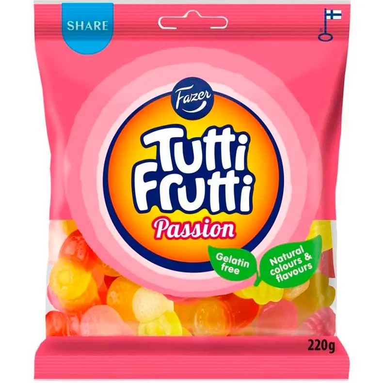Fazer Tutti Frutti Passion 220g - Slikposer - 6416453051300 - 0