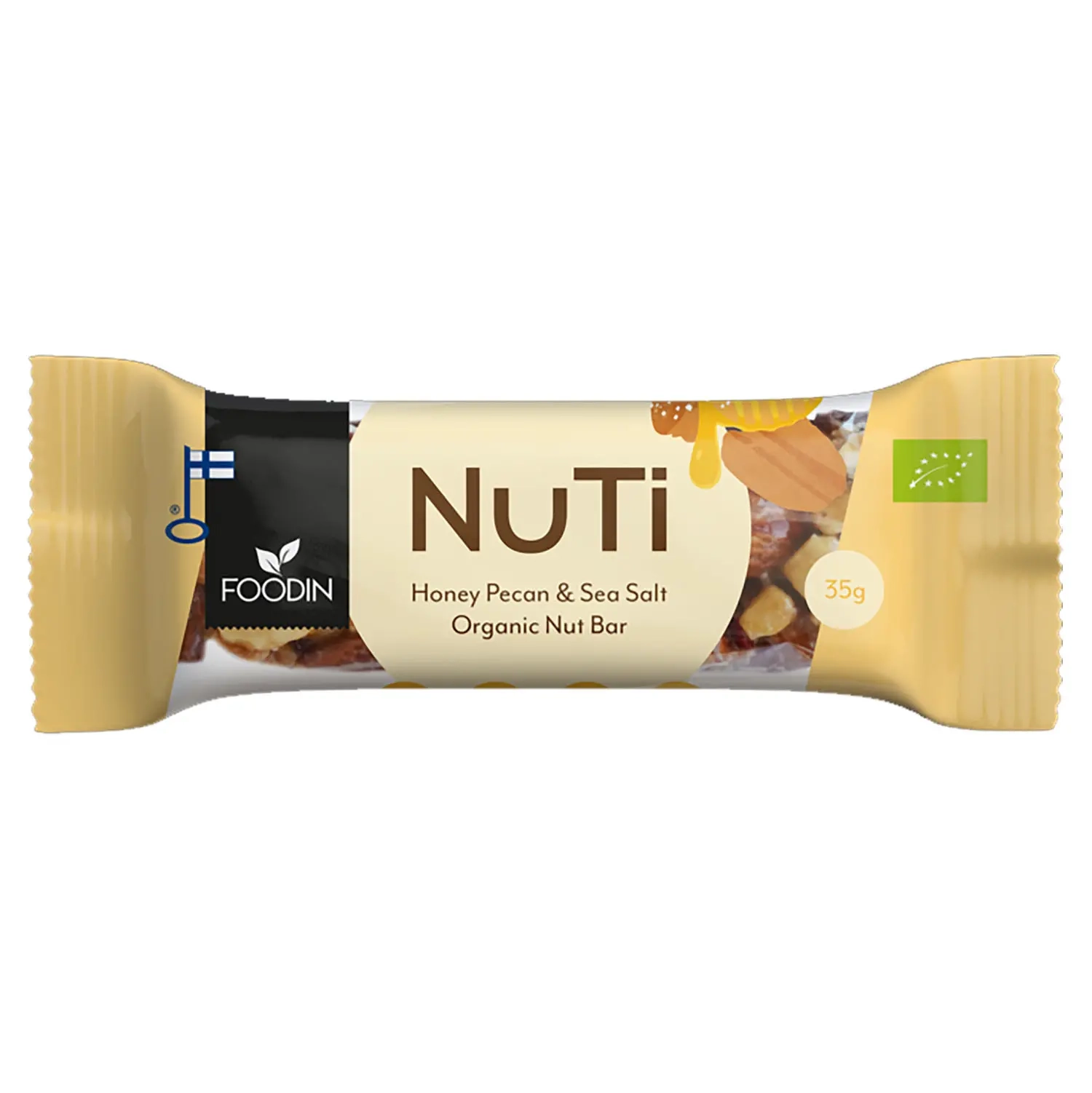 Nuti Honey Pecan Sea salt bar 35g - Choklad-, lakrits- och proteinbars - 6430048237436 - 0