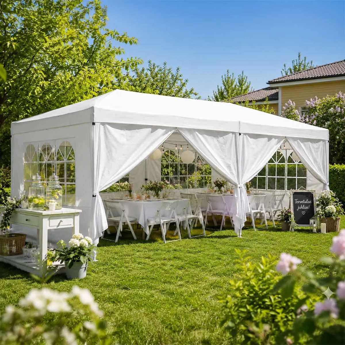 Festtält 3x6m - Paviljonger och pergolor - 6438168120416 - 1