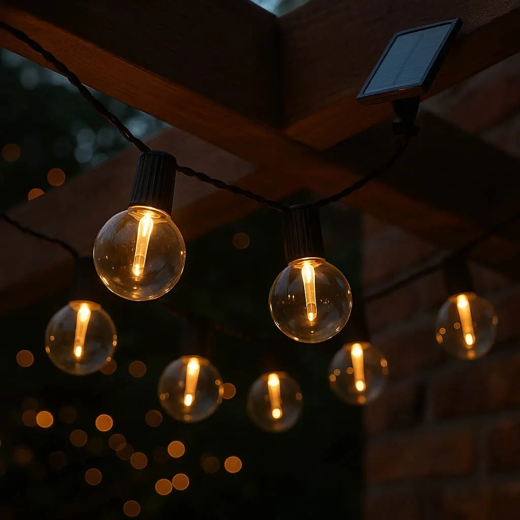 Solcellsdriven ljusslinga Party 10 LED klar - Solcellslampor - 8721037341912 - 1