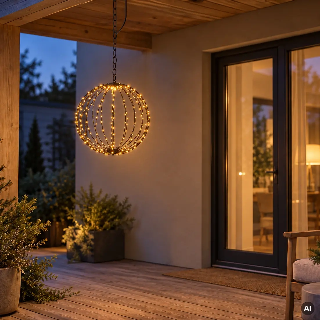 Ljusboll 60 cm 400 LED varmvit - LED-ljuskulor - 8721461203633 - 1