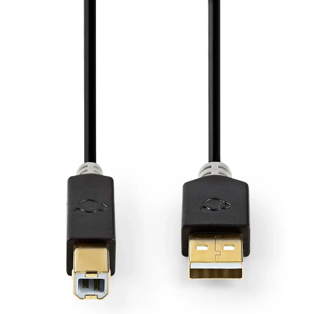 USB 2.0 kabel 200 cm ledning til printer - Universal computerkabler - 5412810263455 - 1