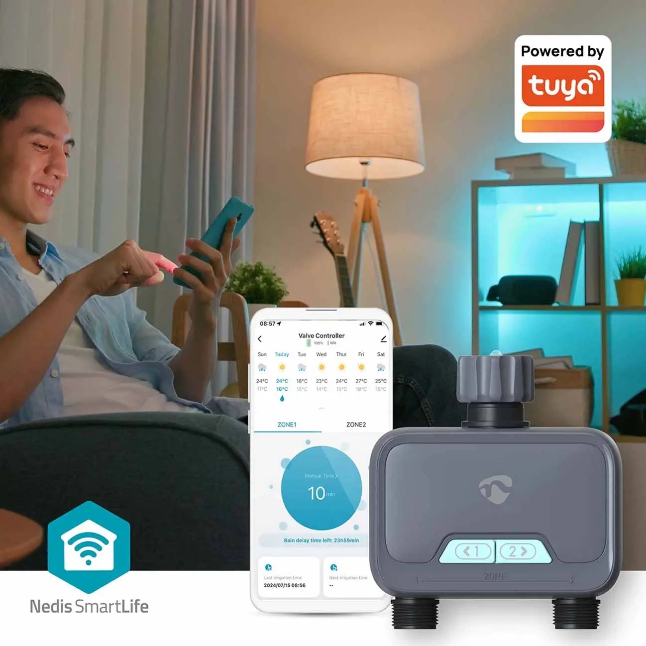 Vandingsur Smart Bluetooth Smart Life - Vandudkastere, vandingstimere og fordel - 5412810451678 - 3