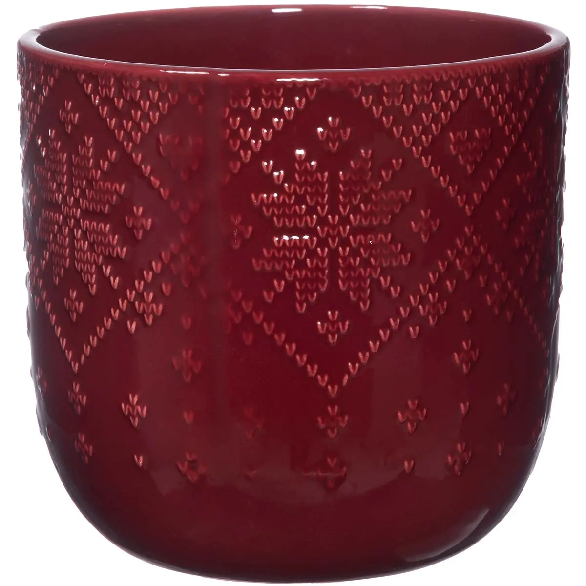 Blomsterpotte Neulos 10 cm rød - Krukker og blomsterstandere - 6410416515847 - 0