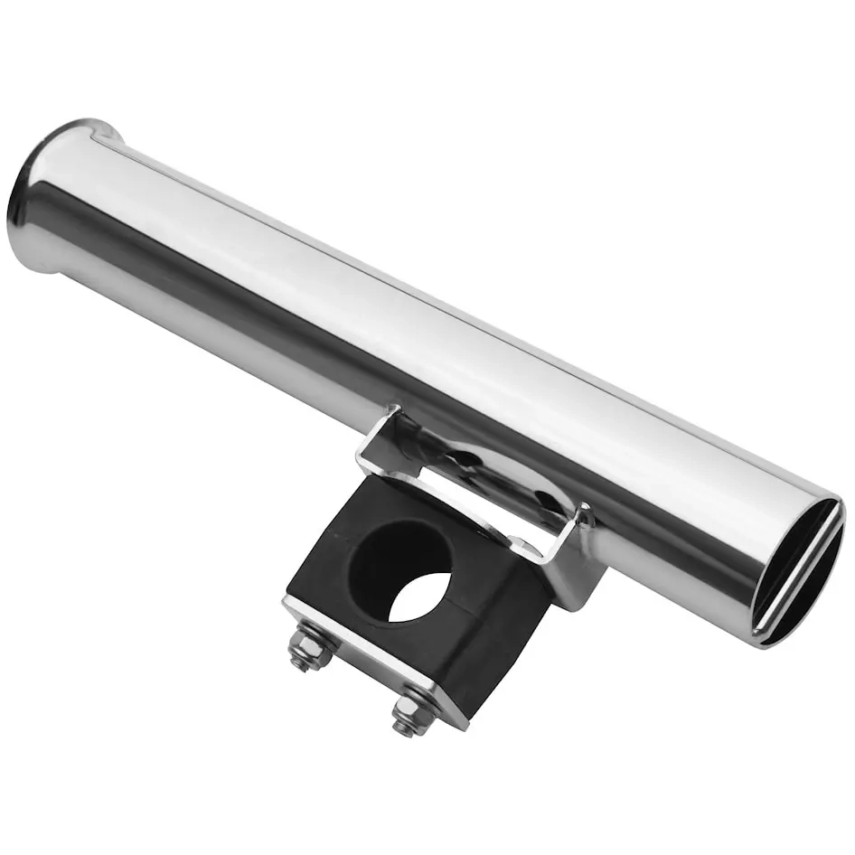 Rustfrit smallere stangholder 40mm bundbeslag - Stangholdere og skinnebeslag - 6417512541558 - 0