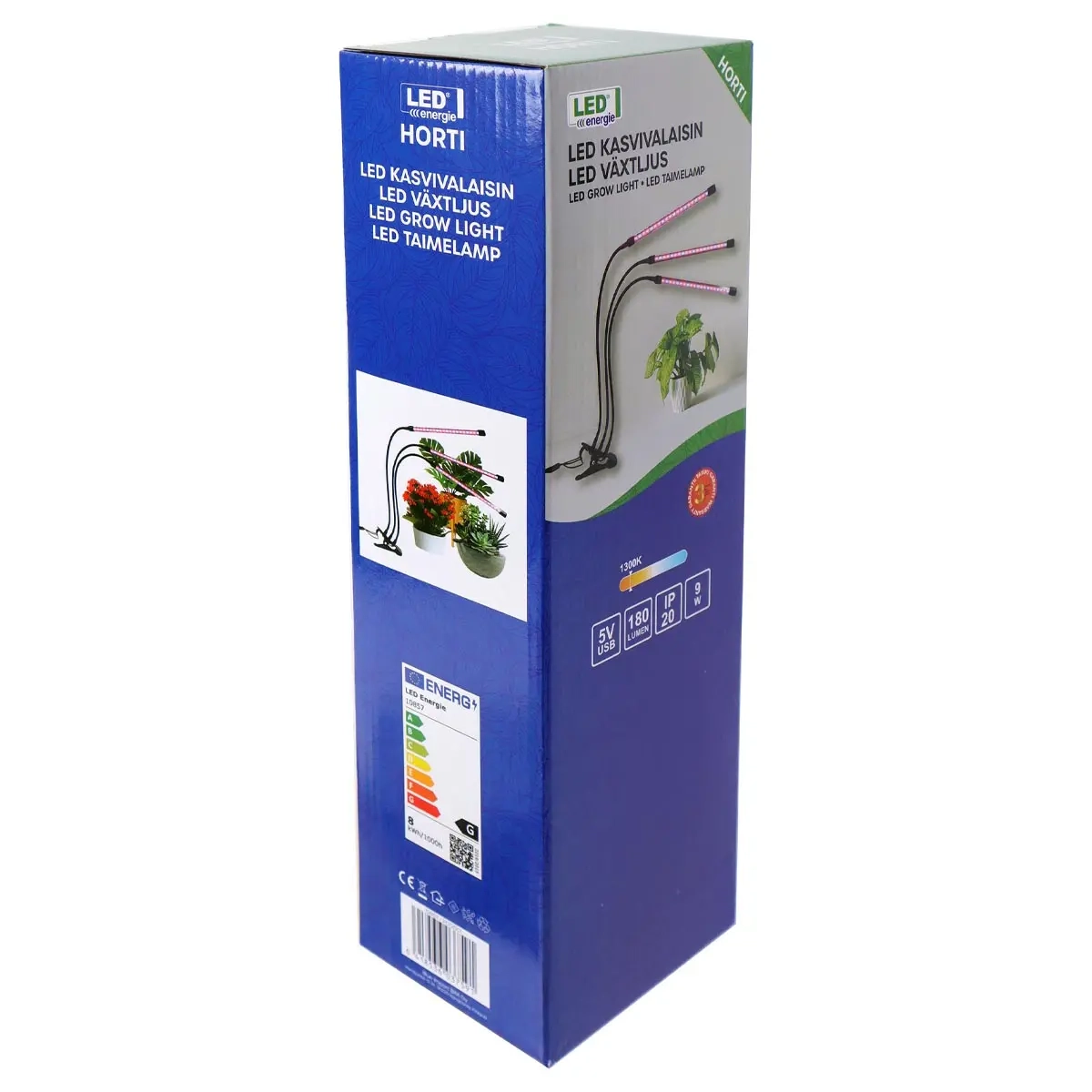 Vækstlys Horti med klemme 3-hovedet 9W IP - E27 lamper - 6418536037591 - 6