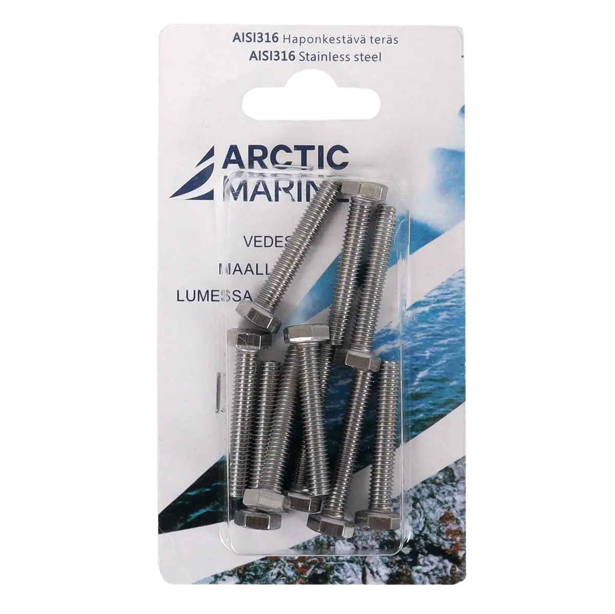 Sexkantskruv DIN933 M5x40 AISI 10 st - SS-bultar och SS-muttrar - 6430045420367 - 0