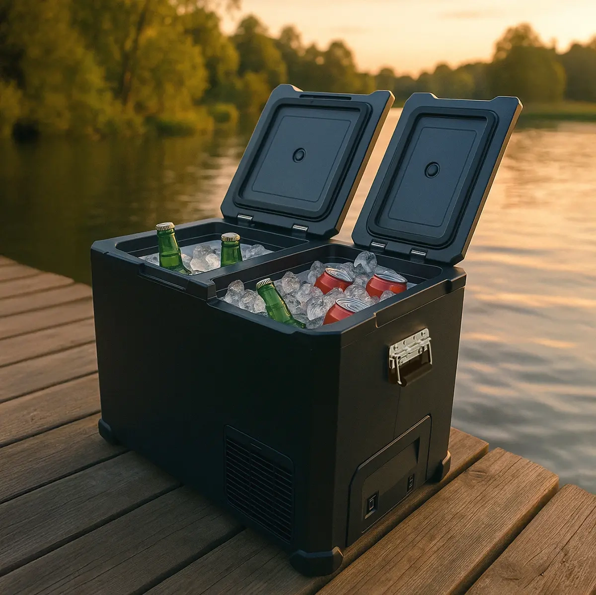 Matkakøleskab Black edition 43L - Gas køleskabe og 12V-køleskabe - 6438471023435 - 1