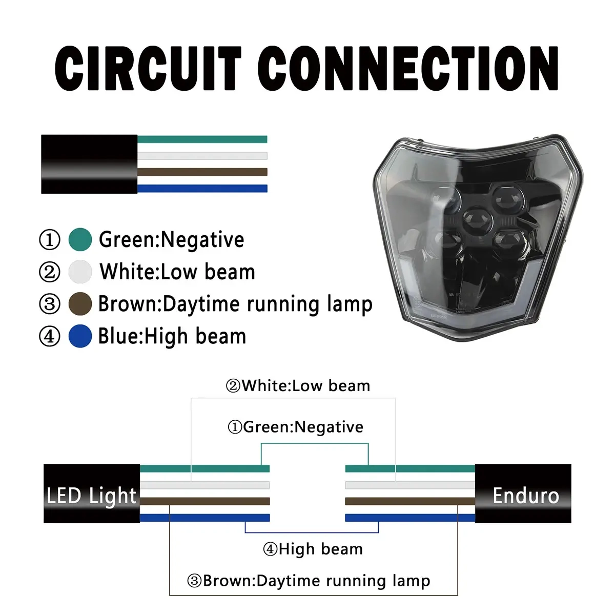LED kørelys KTM type Faster -  - 6438471287585 - 3