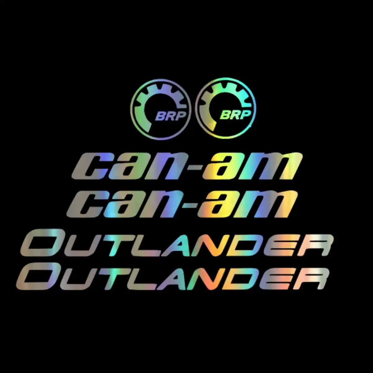 Tarrasarja Can-Am Outlander holografinen 6-os 30cm - Skärm och stylingdelar till ATV - 6438471339598 - 1