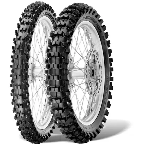 Crossdæk Pirelli Scorpion MX32 Mid S - Motocross- og knallertdæk - 8019227384239 - 0