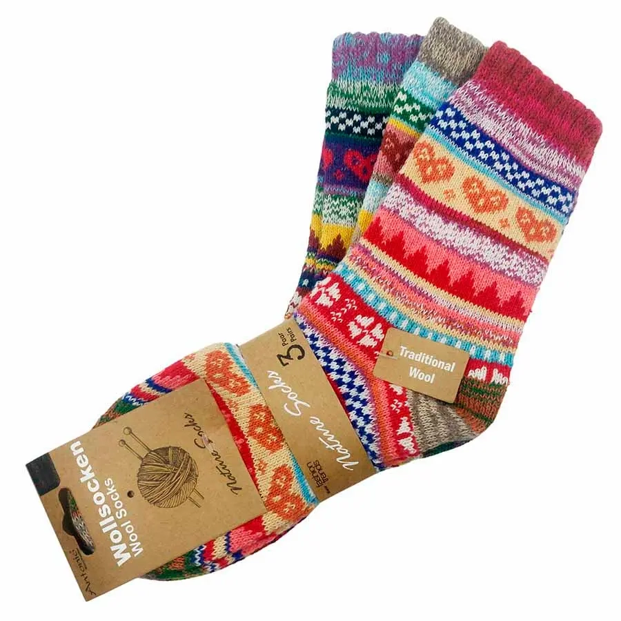 Vinterstrumpor Rand Trend 3-pack - Strumpor och bälten - 4047445433891 - 0