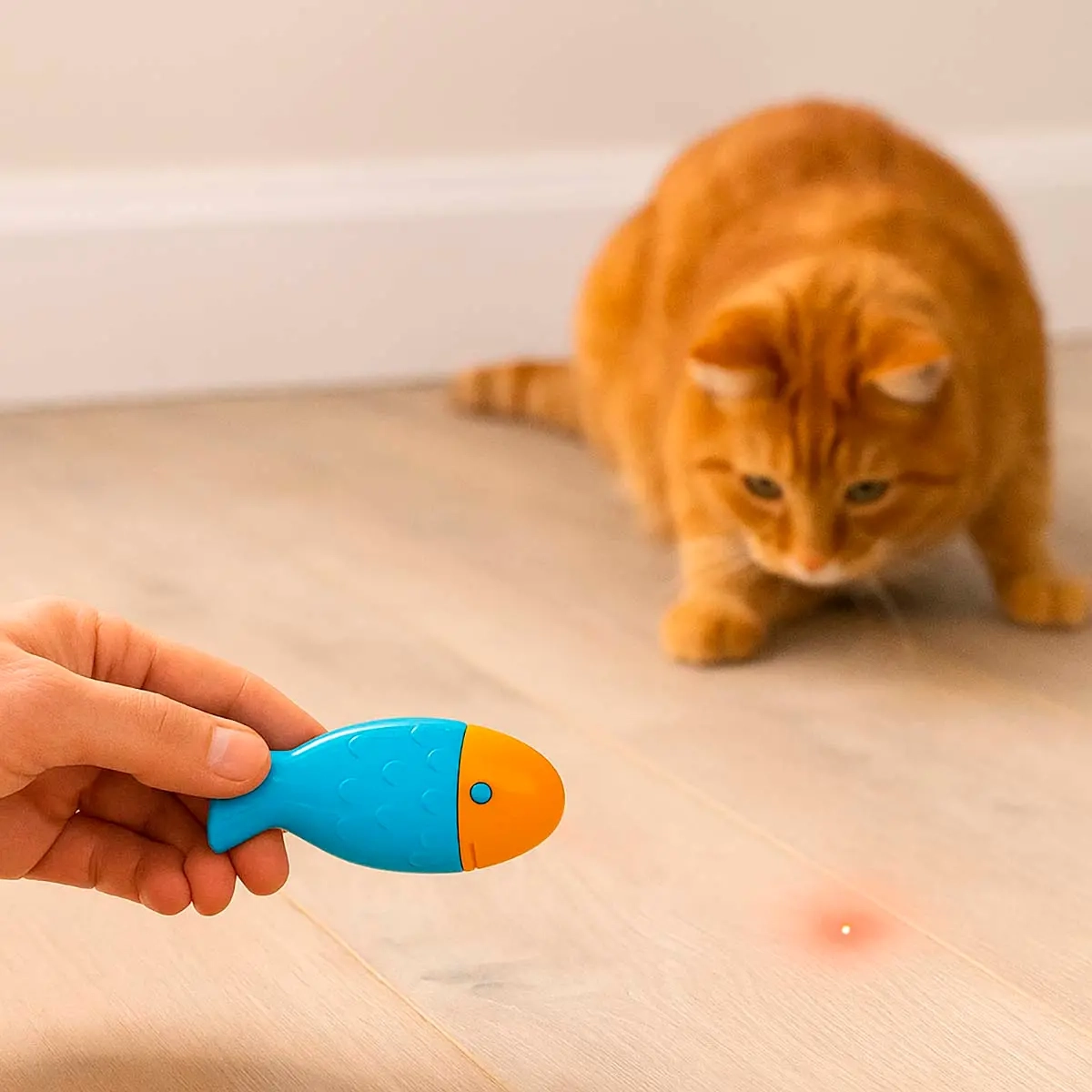 Best Friend Laser Fish Kattelegetøj med laser - Kattelegetøj og aktivering - 5700551251320 - 1