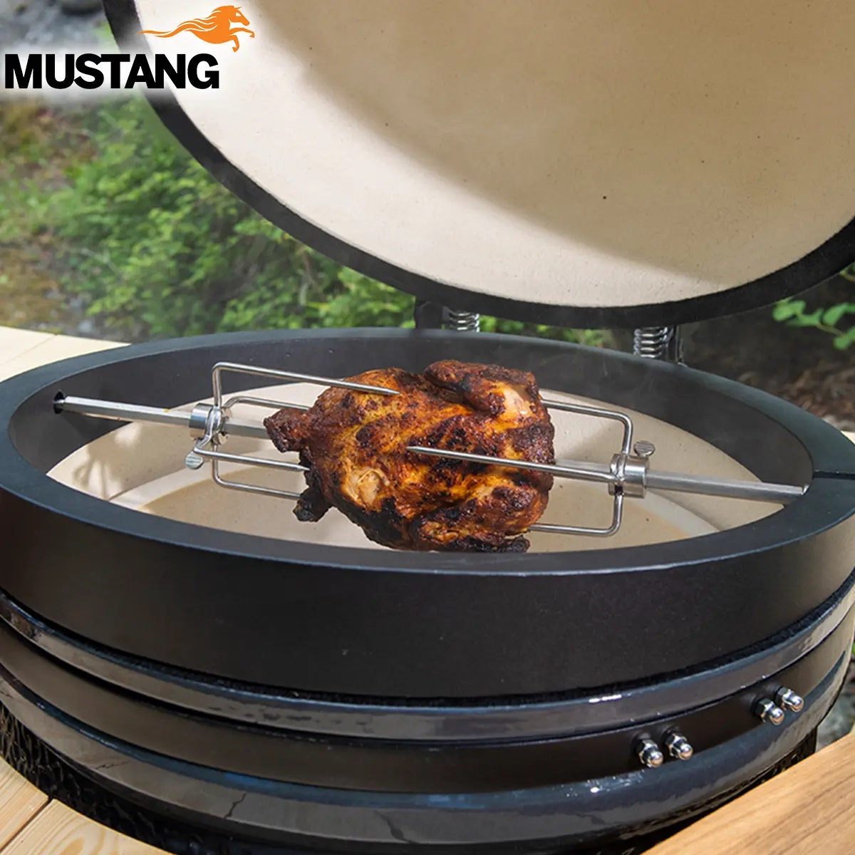 Grillspett med motor 4W 230V Mustang - Grillredskap - 6410413128491 - 1