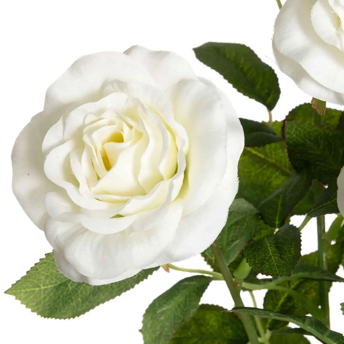 Ros i kruka vit 49 cm - Konstväxter och konstblommor - 6410416435862 - 1