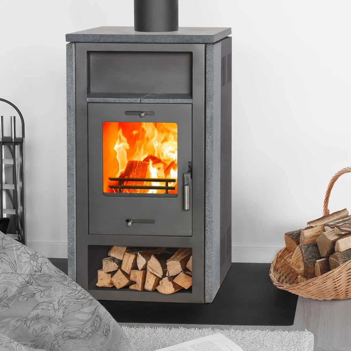 Pejsestøbejern 7,2KW granit New - Pejse og brændeovne - 6410416564845 - 1