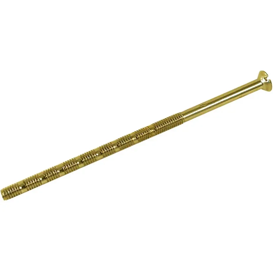 Slitsskruv M4x60mm 2st gul passiverad - Dörrhandtag - 6414671026629 - 0