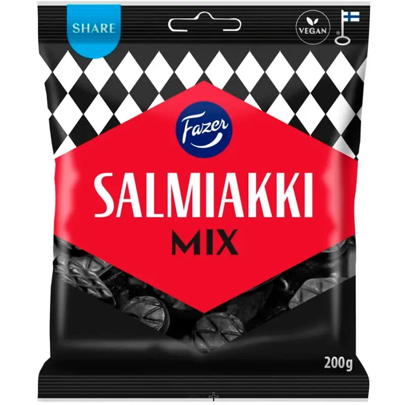 Fazer Salmiakki Mix 200g - Godispåsar - 6416453051379 - 0