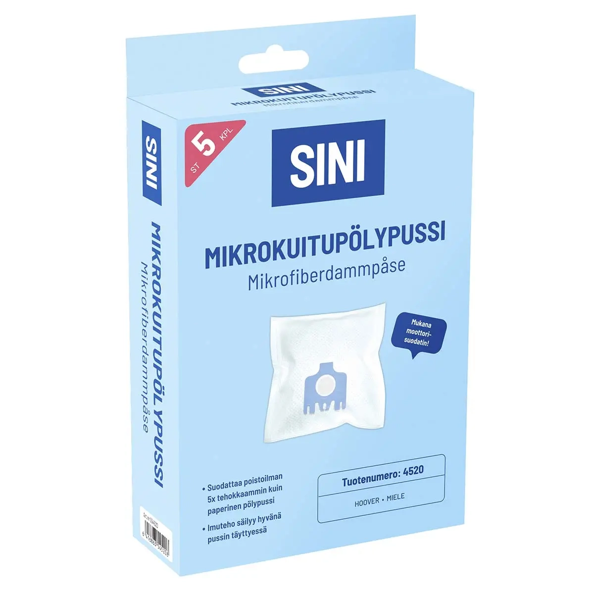 Sini Mikrofiberstøvpose S-Bag Electrolux - Støvposer - 6416863545208 - 0