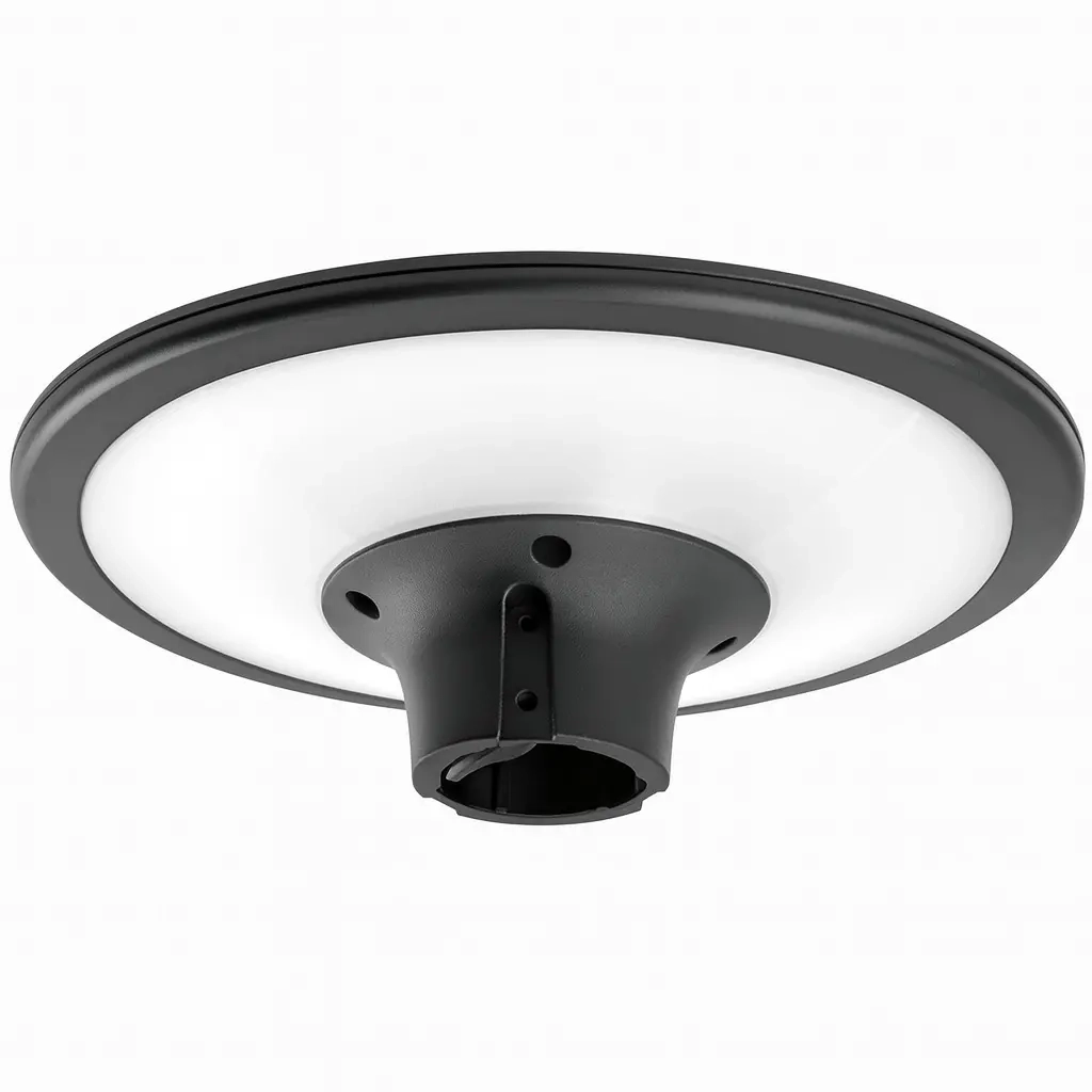 Udendørs rund lampe 80W 380x125mm - Væglamper og udendørs terrasselamper - 6418536034781 - 2