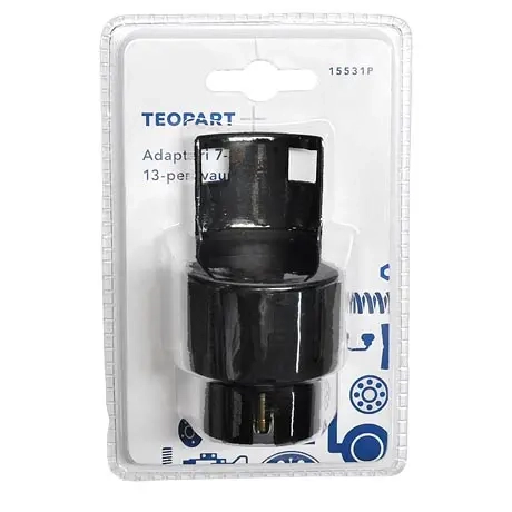 Perfekt trailerkobling adapter 7-bil -> 13-trailer - Trailerstik og stik - 6430050633240 - 2