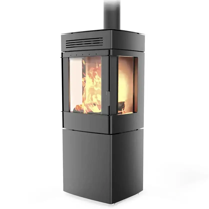 Indbygget pejs Lundberg Breganze 6kW - Pejse og komfur ventilatorer - 6430079601381 - 0
