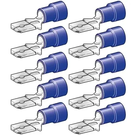 Loddehane 6,3mm 10stk hanerød - Abiko - 6438255200076 - 0