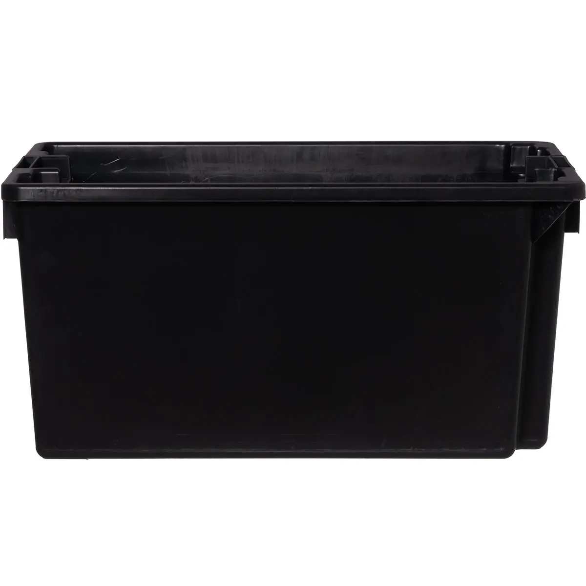 Plastlåda 50L svart 60x40x30cm 10st - Förvaringslådor - 6438471275834 - 1