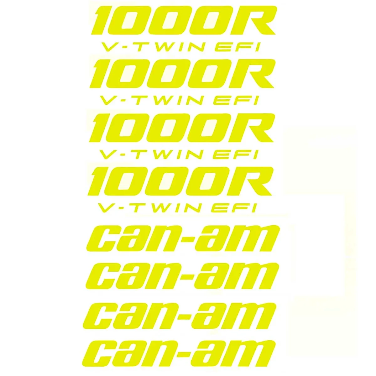 Stickersæt Can-am 1000R 20cm 8-delt neon k - ATV skærm og styling dele - 6438471340228 - 0