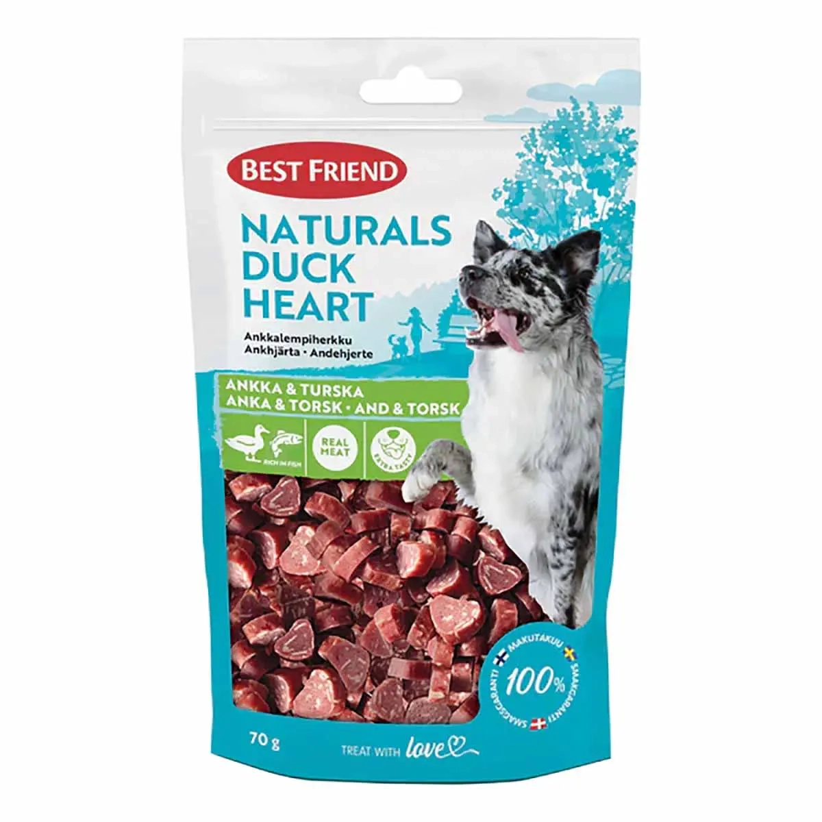 Ankhjärta hundgodis BF Naturals 70g - Hundgodis och belöningsbitar - 5700551172991 - 0