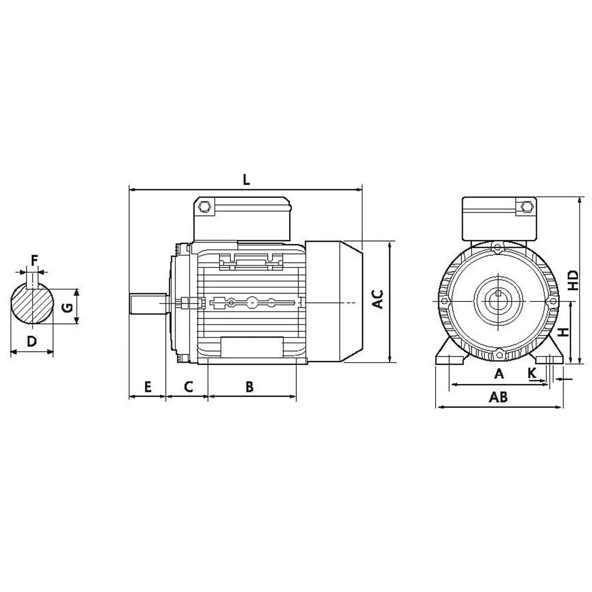 Elmotor 2,2KW 230V/400V - Kompressor reservedele - 6418914859999 - 2