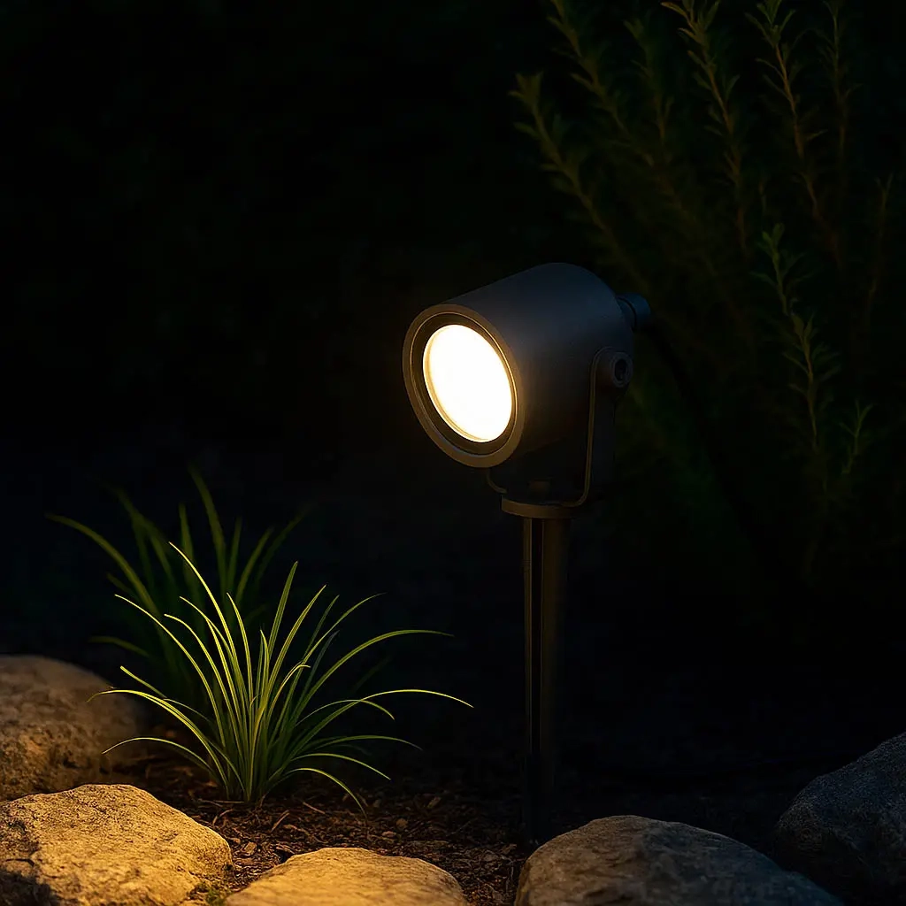 Spotlight utomhus IP44 GU10 30cm max35W - Lyktstolpar och spotlights - 6438140870384 - 1