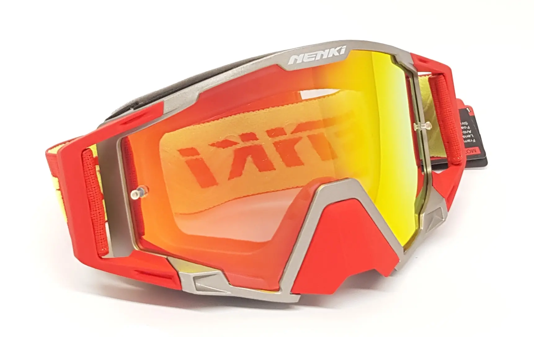 Kørebriller Nenki Raptor RaceGrey Mattchrom - Beskyttelsesbriller - 6438471001136 - 3