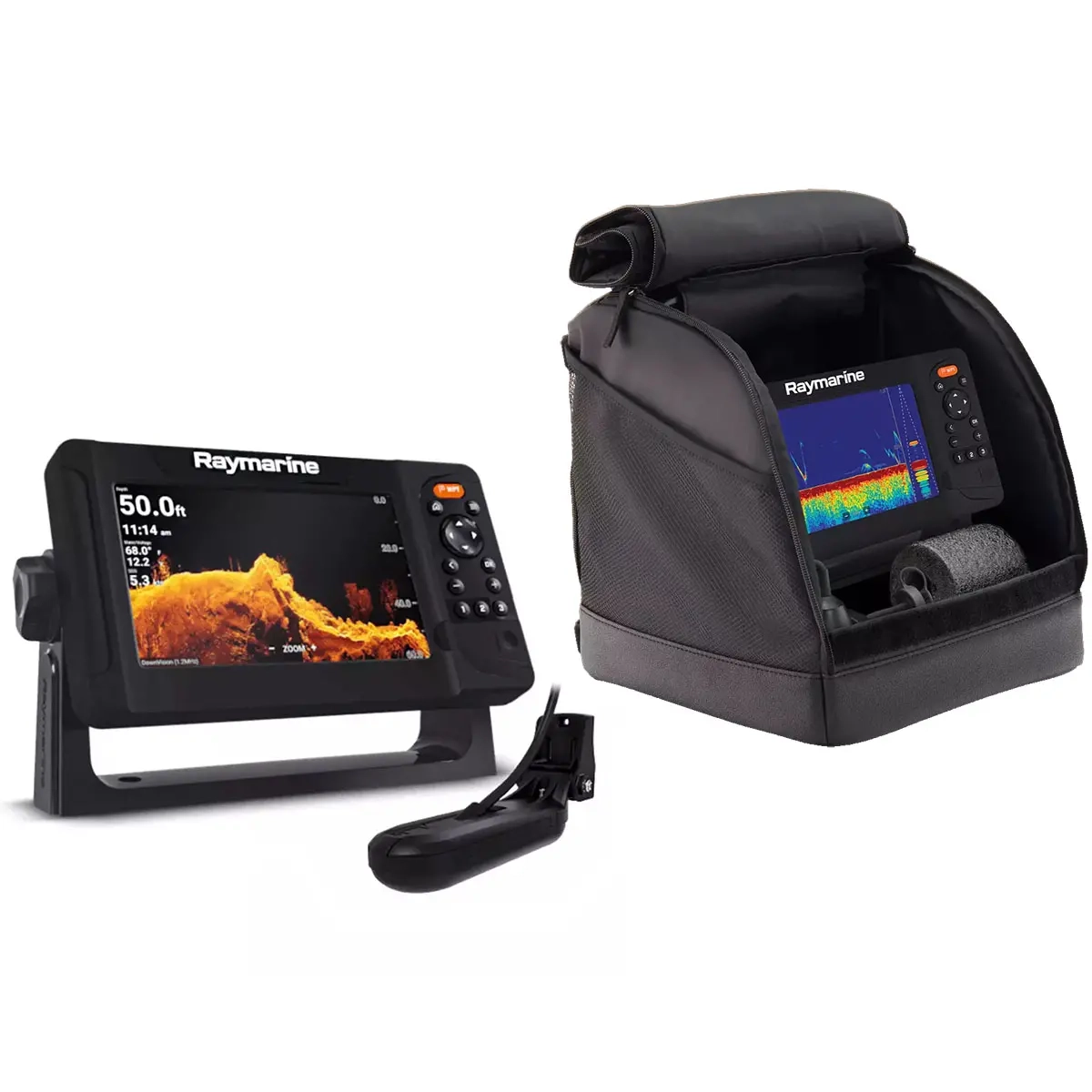 Raymarine Element 7 HV isætning pakke - Isekkolod og isfisketransducer - 6438471345728 - 0