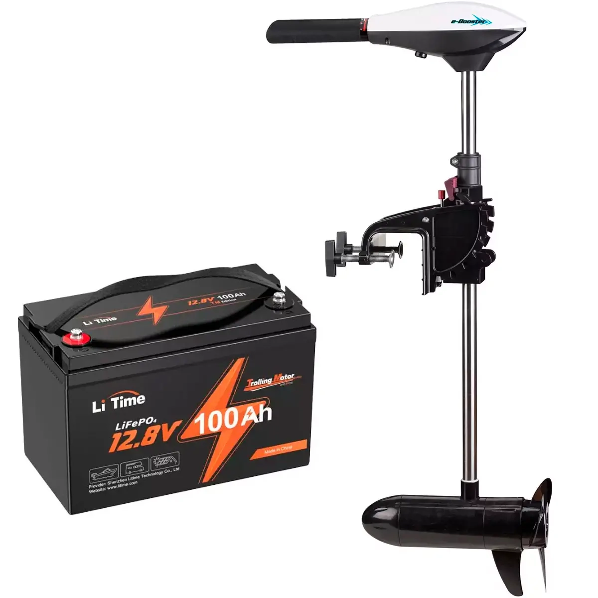Elutombordsmotor Patriot 54lbs + 100Ah - Elektriska utombordare - 6438471354409 - 0