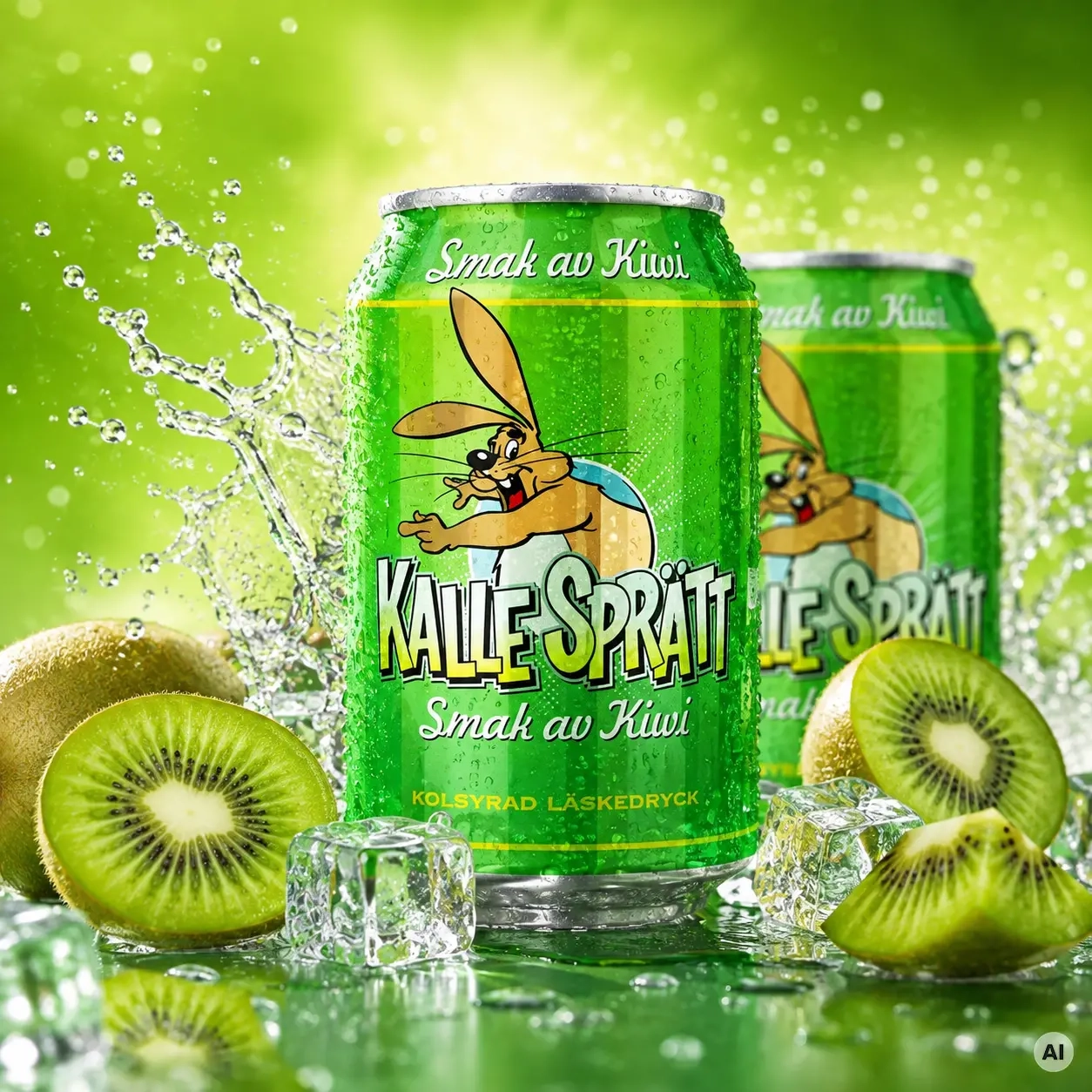 Kalle Sprätt Kiwi 24×330ml - Läsk och kolsyrade drycker - 7393714365545 - 1