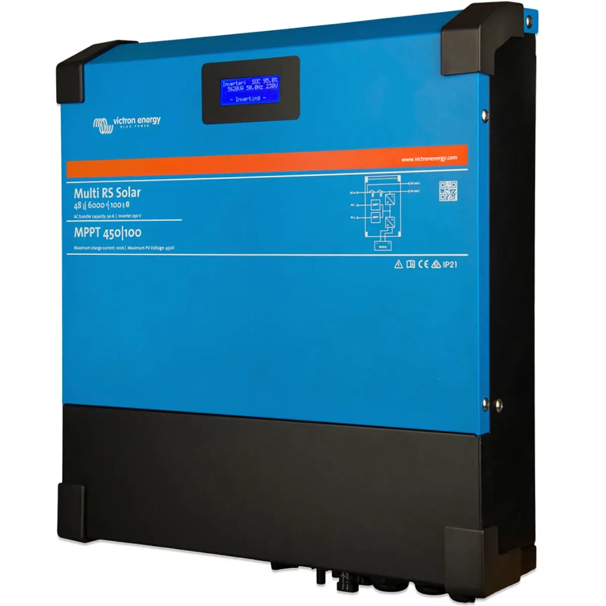 Victron Multi RS Solar 48/6000/100-450/1 - Laderegulatorer til solpaneler - 8719076056690 - 1