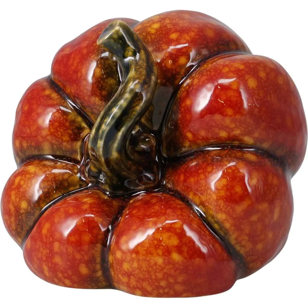 Keramisk græskar 14 cm assorteret - Ornamenter - 8721461038280 - 1
