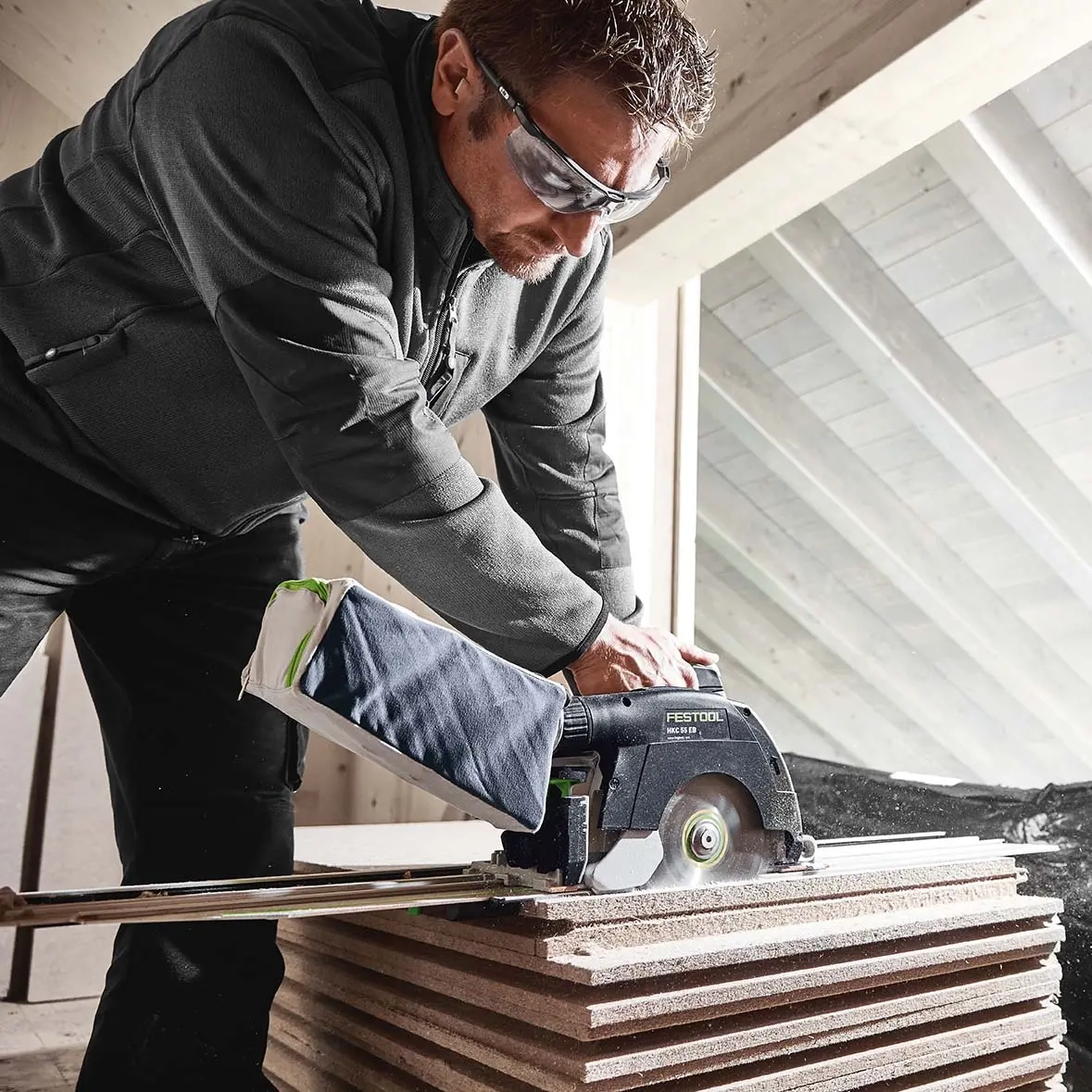 Festool Batteri cirkelsåg 18V HKC 55 EB-Basic-5.0 - Bordcirkelsågar och cirkelsågar - 4014549391396 - 1