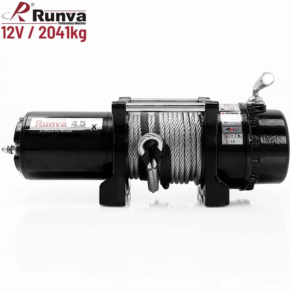 Vinsch Runva 2041kg med 4500LBS vajer - Vinschar till ATV - 48776565591 - 0